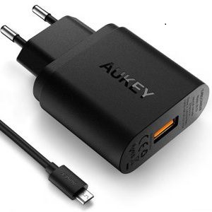 شارژر دیواری با قابلیت شارژ سریع آکی Aukey PA-T9 18W USB Wall Charger with Quick Charge 3.0